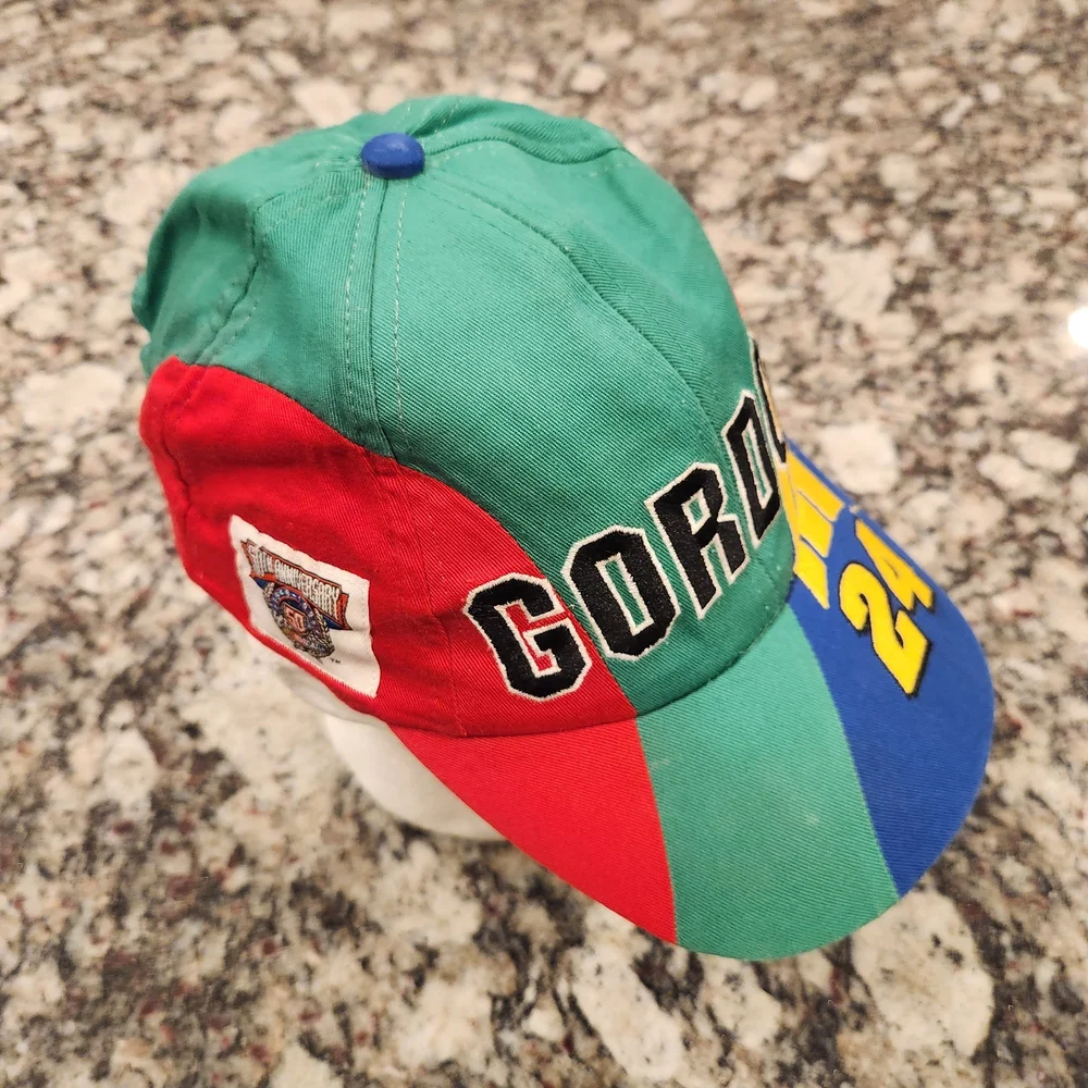 Vintage NASCAR Jeff Gordon 50th Nascar Anniversary Stripes Dupont Snapback hat
